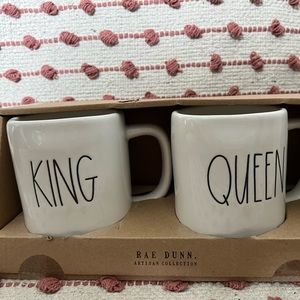 Rae Dunn Queen King Mugs